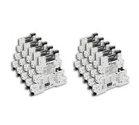Finder 398000249024 Interface modulaire à relais statique Mastertimer Opt° porte fusible 1 NO Entrée 24 Vac/dc Sortie 24 Vdc 2 A 8 fonction Bornes à cage en lot de 10 unités