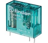 finder 40.31.6.012.0000 Relais pour Circuits imprimés 12 V/AC, 12 V/DC 10 A 1 inverseur (RT) 50 pc(s)