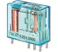 Finder 40.62.9.024.4000 Relais pour circuit imprimé 24 V/DC 10 A 2 inverseurs 1 pc