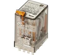 Finder 4CO Mini Relais Industriel 7A 230V AC Avec Test LED - 55.34.8.230.0050