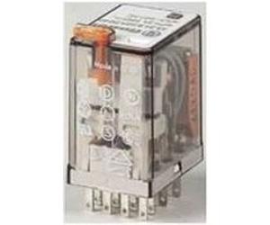Finder 553490240094 Relais Industriel 4rt 7a 24v Dc, Bouton Test Plus Indicateur Meca Plus Led Plus Diode. Finder. G