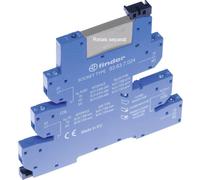 Finder 93.63.0.024 Support relais avec étrier de fixation, avec LED, avec protection antiparasite CEM Adapté pour série (relais): Finder série 34 Finder 34.51,