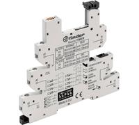 Finder 93.68.0.024 Support relais avec étrier de fixation, avec LED, avec protection antiparasite CEM Adapté pour série (relais)