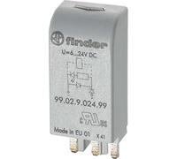 Finder Module enfichable 99.02.0.230.98-EMV+varistance LED vert 110-220V douille 95.03/05 Rouge
