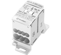 Finder 9D.01.5.080.0304 Répartiteur blanc 7 pôles 6 mm² 80 A 1000 V/AC, 1500 V/DC Type de conducteur = L, N, PE