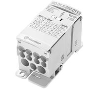 Finder 9D.01.5.250.0111 Répartiteur blanc 12 pôles 35 mm² 250 A 1000 V/AC, 1500 V/DC Type de conducteur = L, N, PE