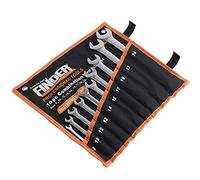 Finder BS192183D Combination Wrench Set, Open and Box End Metric Spanner Set, 8mm-24mm, Set of 10pcs