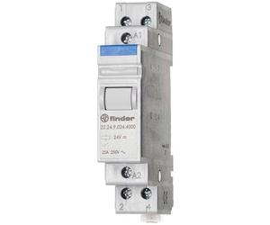 Finder - détecteur de relais d'installation 2 NC, 20 A, 12 V CC 22.24.9.012.4000