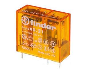 Finder Finder Connecteur imprimé 24VAC 1W10A pas 3,5mm 40.31.8.024.0000 Quantité:1