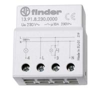 Finder Relais à impulsions 13.91.8.230.0000 Série 13 – 230 V, 1 NO 10 A, montage rail DIN, manuel