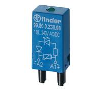 Finder Module enfichable 99.80.0.230.98 – LED verte, avec varistance