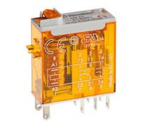 Finder Relais Mini Industriel 2CO 8A 24VAC Avec Touche Test - 46.52.8.024.0040