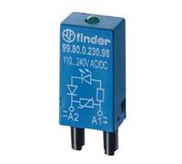 Finder Finder Module de résistance d’isolement 99.80.8.230.07 bleu 110-240V AC plug-in Quantité:10