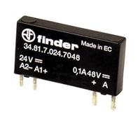 Finder Relais de circuit imprimé mince Série 34 348170249024 - 24 V DC - 1 NO - 2 A