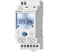finder Horloge Digitale hebdomadaire 12.62.8.230.0000-1 90-264 V DC/AC 2 inverseurs (RT) 16 A 250 V/AC 750 VA 1 pc(s)