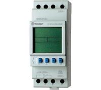 Finder Horloge programmable pour rail DIN Tension de service : 230 V/AC 12.91.8.230.0000 1 inverseur 16 A 250 V/AC Programme journalier (12.91.8.230.0000)