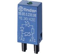 Finder Module enfichable avec LED, avec diode de roue libre 99.80.9.024.99 Couleur déclairage (ampoule LED): vert Adapté pour modèle (relais): Finder 94.54.1,