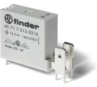 Finder Relais 1S, 16A 45.71.7.006.0310 Exécution du raccordement électrique Raccordement sur circuit imprimé, tension d'alimentation de commande assignée Us pour DC 6 ...