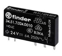 Finder Relais pour circuits imprimés 34.51.7.024.0010 – 24 V DC 6 A 1 inverseur (RT)