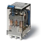 Finder série 55 - Rele industriel 6 VDC 3 contacts 10 A poussoir Agni + au