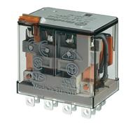 Relais de puissance 4RT 12A 230V AC bouton test + indicateur mécanique 324296 FI