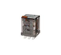Finder série 62 - Rele 3 va et vient AgSnO2 220 VDC Bouton poussoir + voyant