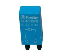 Finder série 99-6 - 220 VDC Module LED vert