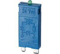 Finder série 99 - Module LED + diode 6 - 24 VDC Poussoir Inverseur Vert