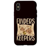 Finders Keepers Chasseur de trésors Coque pour iPhone X/XS