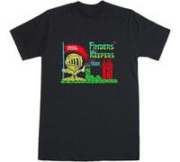 Finders Keepers Loading Screen 8 Bit Spectrum 48K Retro T-Shirt Black Manches Courtes(3X-Large)
