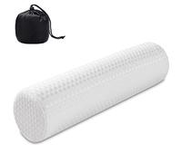 Findigit Oreiller cylindrique en mousse à mémoire de forme pour soulager les douleurs cervicales et le sommeil, coussin de soutien du cou rond pour la tête, le dos, les jambes et le yoga, 47 x 12,7 cm