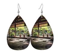 Finding a place of purity Boucles d'oreilles imprimées en forme de goutte d'eau pour femme | Boucles d'oreilles de rencontres tempéramentales | Cadeau d'anniversaire pour votre meilleure amie, taille
