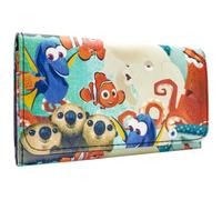 Finding Dory Just Keep Swimming! Nemo Characters Porte-Monnaie/Portefeuille à Trois Volets avec Poche à Pièces & Porte-Cartes, Multicolore