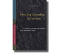 Finding Meaning in the Text, Supplements to Vetus Testamentum W. Edward Glenny (Auteur)