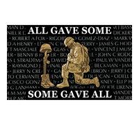 Findingking All Gave Some Some Gave All Military Flag avec œillets 0,9 m x 1,5 m