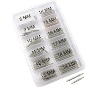 FindingKing Lot de 100 barrettes à ressort de rechange pour bracelet de montre 8-19 mm