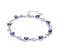 Findout dames bracelet en cristal autrichien brillant bracelet blanc pour les filles des femmes (f1793)