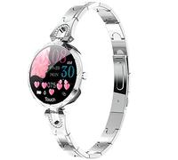 findtime Montre Connectée pour Femme en Acier Étanche avec Moniteur de Fréquence Cardiaque et de Fitness pour Android et iOS IP68 Waterproof