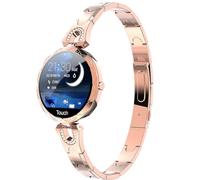 findtime Montre Connectée pour Femme en Acier Étanche avec Moniteur de Fréquence Cardiaque et de Fitness pour Android et iOS IP68 Waterproof
