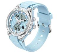 Findtime - Montre de sport numérique pour femme, montres étanches de course, montre de poignet militaire avec compte à rebours tactique, alarme, chronomètre pour femmes, bleu, Sport