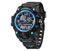 findtime Montre de sport tactique militaire pour homme - Étanche - Montre numérique robuste avec rétroéclairage LED - Alarme et chronomètre, Sangle