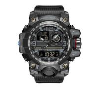 findtime Montre de sport tactique militaire pour homme - Étanche - Montre numérique robuste avec rétroéclairage LED - Alarme et chronomètre, 3133 - Noir, Sport