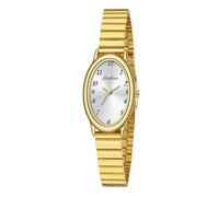 findtime Montre dorée pour femme - Étanche au quotidien - Avec bracelet réglable - Longueur de 150 à 215 mm, Blanc., Bracelet