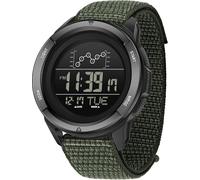 findtime Montres militaires pour homme - Montre de sport numérique tactique étanche - Bracelet en nylon - Montre électronique LED lumineuse avec alarme et chronomètre - Relojes para Hombres, Nylon