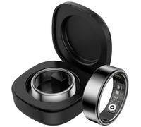 Findtime Smart Ring Fitness Tracker - Moniteur de fréquence cardiaque, suivi du sommeil, oxygène dans le sang, podomètre, compteur de pas - Bague intelligente de santé pour homme et femme avec étui de