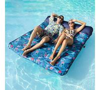 FindUWill Radeau flottant de piscine ultra confortable - Matelas gonflable de 190 cm avec oreiller pour 2 personnes, tapis de bain gonflables pour lac, plage, voyage