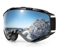 Findway Lunettes de ski - Anti-buée, protection UV à 100 %, anti-éblouissement, compatibles avec un casque, pour femmes, hommes, jeunes et adolescents, pour snowboard et motoneige