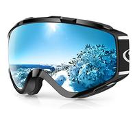 Findway Masque de Ski, Lunettes de Ski pour Adulte Homme Femme Jeunesse Junior OTG Masques de Snowboard, Anti buée, 100% Anti-UV pour Sports Hiver