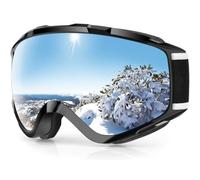 Findway Masque de Ski, Lunettes de Ski pour Adulte Homme Femme Jeunesse Junior OTG Masques de Snowboard, Anti buée, 100% Anti-UV pour Sports Hiver