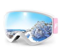 Findway Masque de Ski Protection pour Enfant 5 à 16 Ans Lunette Ski Masque Ski OTG de Garçon ou Fille Anti-UV Antibuée Compatible avec Casque pour Ski Snowboard Autres Sports Hiver